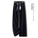 Clair Clair Fashion Denim Blue Jeans Straight Women Spring Autumn New Retro Hong Kong Style Wide Leg Floor-Length Pants_mkmklike.com