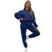 fashion suits for women long-sleeved loose round neck sweatshirt casual sports trousers_mkmklike.com