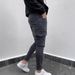 Men's Clothing Men's Hip-Hop Washed Denim Joggers With Multiple Pockets - Slim Fit, Stretch Comfort, Casual Streetwear (Grey, XS-XXL)_mkmklike.com