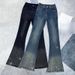 Women's Clothing High-Waisted Rhinestone Denim Jeans Black Slim Fit Long Pants With Frayed Edges Stretch Spring Autumn Fashion_mkmklike.com
