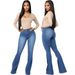 Women's Clothing Fashion Hot Selling Slim Fit Versatile Denim Stretch Bell Pants New Style_mkmklike.com