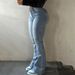 "Low-Rise Flare Jeans – Y2K Print & Washed Vintage Denim For Streetwear Girls (Royal Blue/Black/Gray/Light Blue, S-XL)"_mkmklike.com