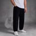 Men's Black Banana Stretch Jeans Mid Waist Straight Long Pants Softener Machine Washable_mkmklike.com