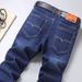 Men's Stretch Denim Jeans - Straight Leg Comfort Fit For Work & Casual Wear - Classic Blue & Black (Multiple Styles & Sizes Available)_mkmklike.com