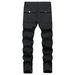 High Elastic Slim Fit Workwear Denim Trousers For Men With Multiple Pockets Fashionable Hot Jeans_mkmklike.com