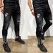 Men's Clothing Fashion Youth Wear Ripped Zipper Elastic Slim Fit Men's Jeans_mkmklike.com