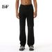 EF JEANS | 2024 New American Street Trend Fashion Pure Black Ripped Slim-fit Jeans Ruffian Handsome_mkmklike.com