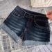 Petite Women's Low Waisted Rolled Up Denim Shorts, 2026 Summer New Style, Hot Girl Style, Stretchy, Tight Fitting, Slimming, Versatile Hot Pants_mkmklike.com
