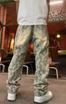 Men's Hip-Hop Streetwear Denim Pants – Distressed Embroidery & Paint Splatter Loose-Fit Jeans (28-36, Vintage Blue)_mkmklike.com