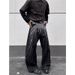 Men's Distressed Star-Embroidered Baggy Jeans – Retro Streetwear Denim Pants With Rhinestone Detailing & Relaxed Wide-Leg Fit_mkmklike.com