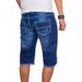 Men's Stretch Denim Shorts - Comfortable Slim Fit Casual Shorts For Summer, Blue & Black, S-2XL_mkmklike.com