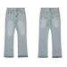 Men's Blue Fringe 507 Fit Jeans – Vintage Washed Distressed Denim With Boho Edge_mkmklike.com