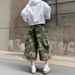 Men's And Women's Washed Damaged Camouflage Shorts High Street Fashion Summer Handsome Seven Point Overalls_mkmklike.com