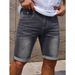 Men's Stretch Denim Shorts 5-Inch Inseam Slim Fit Vintage Washed Casual Streetwear Short Pants For Teen Boys_mkmklike.com