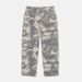 From The Street Gray And White Camouflage Loose Baggy Silhouette Piled Casual Denim Trousers Worn Pilling Overalls_mkmklike.com