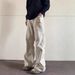 Men's Vintage Workwear Jeans - Relaxed Fit Straight Leg Denim Pants For Casual & Streetwear Outfits_mkmklike.com