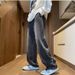 Retro American Loose-Fit Jeans For Men – Vintage Washed Denim With Straight-Leg & Streetwear Edge_mkmklike.com