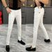 Men's Clothing Trendy Men's Ripped Cropped Jeans Slim Fit Casual Style Perfect For Fall For Formal & Casual_mkmklike.com