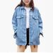 Oversized Denim Jacket For Women – Classic Loose Fit Long Sleeve Coat In Light Blue, Dark Blue & Black Gray (S-3XL)_mkmklike.com