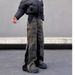 Men's Clothing Retro Loose Camouflage Pants Design Side Stitching Trouser_mkmklike.com