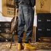 Men's Clothing Men's Heavyweight Straight Leg Cargo Jeans Loose Trendy Autumn Style Jogger Harem Pants For Formal & Casual_mkmklike.com