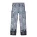 Men's High-Street Oversized Straight-Leg Jeans Drop-Crotch Cross Denim Pants for Streetwear_mkmklike.com