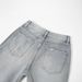 Women's Gray Wide-leg Jeans, 2026 Spring New Style, High-waisted, Casual, Loose, Drapey, Straight-leg, Elegant For_mkmklike.com
