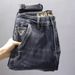 Men's Clothing Slant Pocket Casual Jeans For Men Spring And Autumn New High End Trendy Brand Versatile Slim Fit Long Pants_mkmklike.com