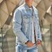 Men's Clothing spring and autumn new street men's denim loose casual coat jacket_mkmklike.com
