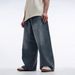 Vintage Washed Wide Leg Jeans For Men – Retro Loose Fit, Heavyweight Cotton, Distressed Straight Cut (S-XXXL, Light Blue/Dark Gray/Vintage Blue)_mkmklike.com