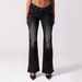 New Winter Street Fashion Metallic Trendy Retro Washed Flared Jeans, Classic Clothing For European And American Women_mkmklike.com