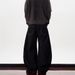 Men's & Women's Black Vintage Denim Wide-Leg Jeans – High Waist Button Fly Retro Workwear Pants With Distressed Wash_mkmklike.com