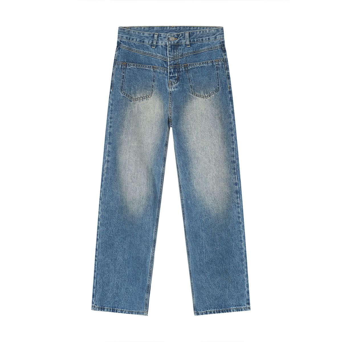 EF JEANS | 2023 Summer New Product Straight Loose And Thin Drape Floor Trousers Versatile Jeans Men And Women_mkmklike.com