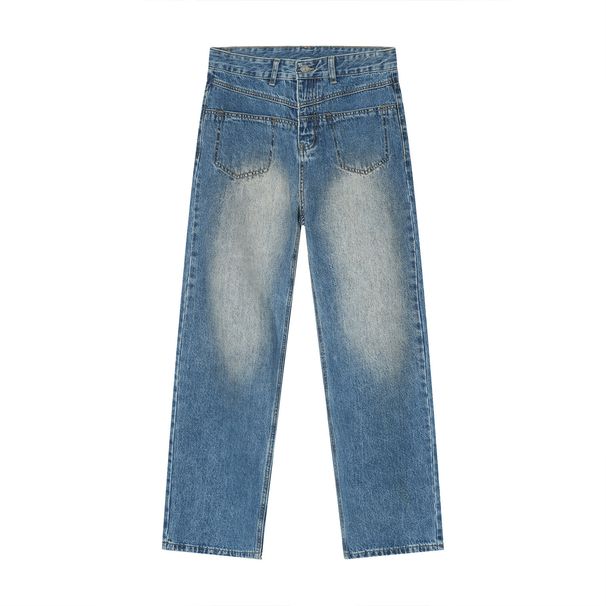 EF JEANS | 2023 Summer New Product Straight Loose And Thin Drape Floor Trousers Versatile Jeans Men And Women_mkmklike.com