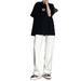 Nordmann White Jeans Men New Loose Straight Casual Trendy Brand Cool Versatile Draped High Street Long Pants_mkmklike.com