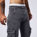 Versatile Cargo Pants Slim Fit Jogger Sweatpants Multi Pocket Casual Workwear All Season TM221_mkmklike.com