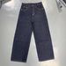 Men's Classic Selvedge Denim Jeans - Dark Blue Retro Loose Fit Straight Leg Casual Pants For Everyday Wear_mkmklike.com