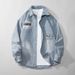 Men's Vintage Washed Denim Jacket – Hong Kong Street Style Oversized Shirt (M-XXXXL)_mkmklike.com