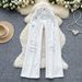 Women's Clothing Vintage White Jeans - High-Waisted Wide-Leg Distressed Denim Pants For A Retro-Chic Look (XS-2XL)_mkmklike.com