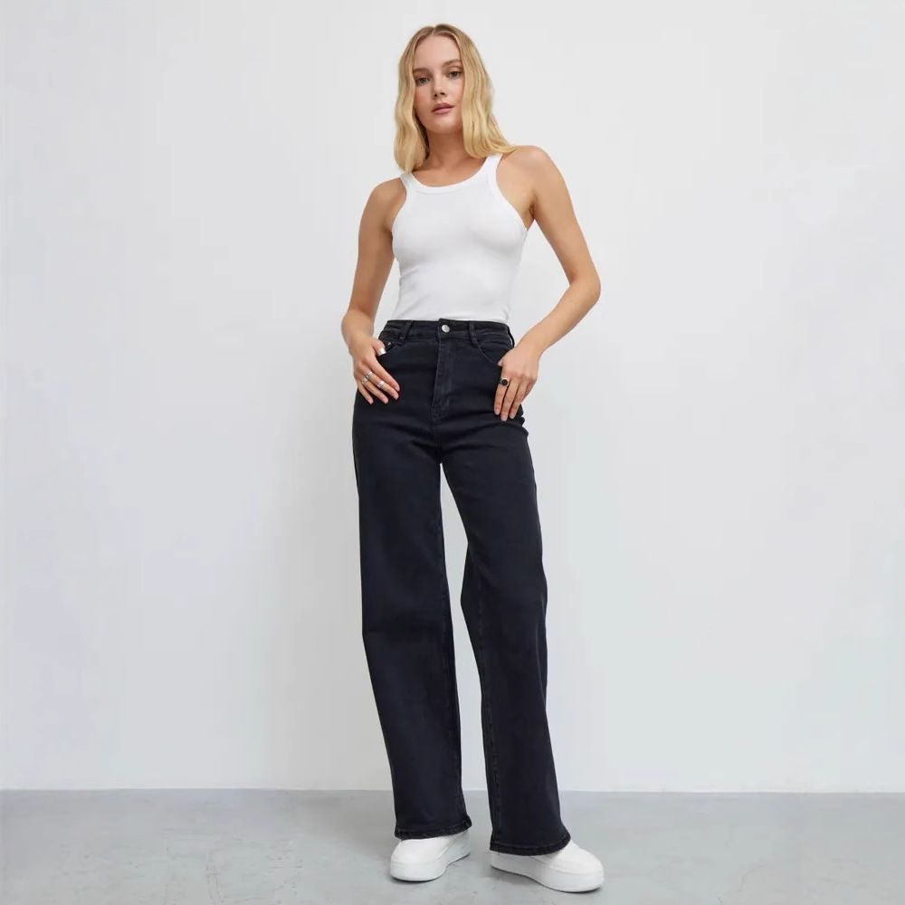 Women's Clothing Women's Tall Stretch Denim Jeans - High Waist Loose Fit Comfortable Cotton Pants For Work & Casual Comfortable Cotton Pants_mkmklike.com