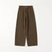 Brown Coffee High-waisted Wide-leg Jeans For Women, American Retro Style, New Autumn Collection, Loose And Slimming_mkmklike.com