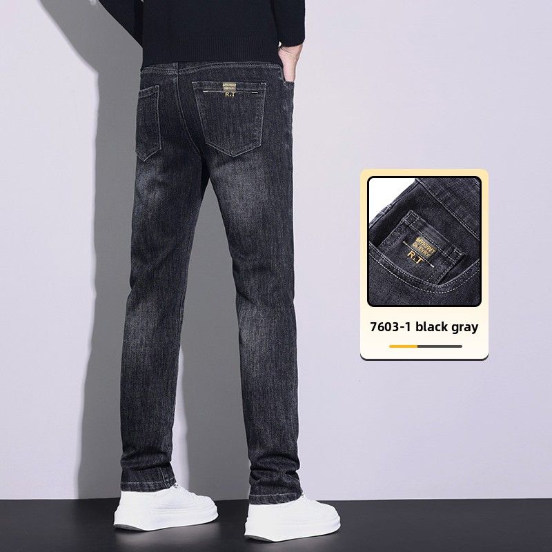 Loose Straight Men's Jeans Plus Size Pants Casual Pants Men's_mkmklike.com