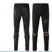 Men's Slim Fit Rhinestone Jeans - Trendy Stretch Denim Pants With Vintage Wash For Streetwear & Casual Style_mkmklike.com
