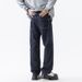 Jeans Men's Loose Straight Tube Thickened Drape Lyocell Does Not Fade Harlan Mid-waist Large Size Youth Trendy Brand Plus Knowledge Clothes Ornament_mkmklike.com