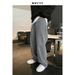Men's Relaxed Straight Leg Jeans - Winter Fleece-Lined High Street Wide Fit Casual Pants (Black/Grey, M-2xl)_mkmklike.com