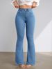 Women’s High-Waisted Flare Jeans – Stretchy Bootcut Denim Pants, Trendy & Versatile_mkmklike.com
