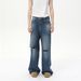 Men's Clothing American Oversize Washed And Ripped Design With Distressed And Bleached Street Jeans_mkmklike.com