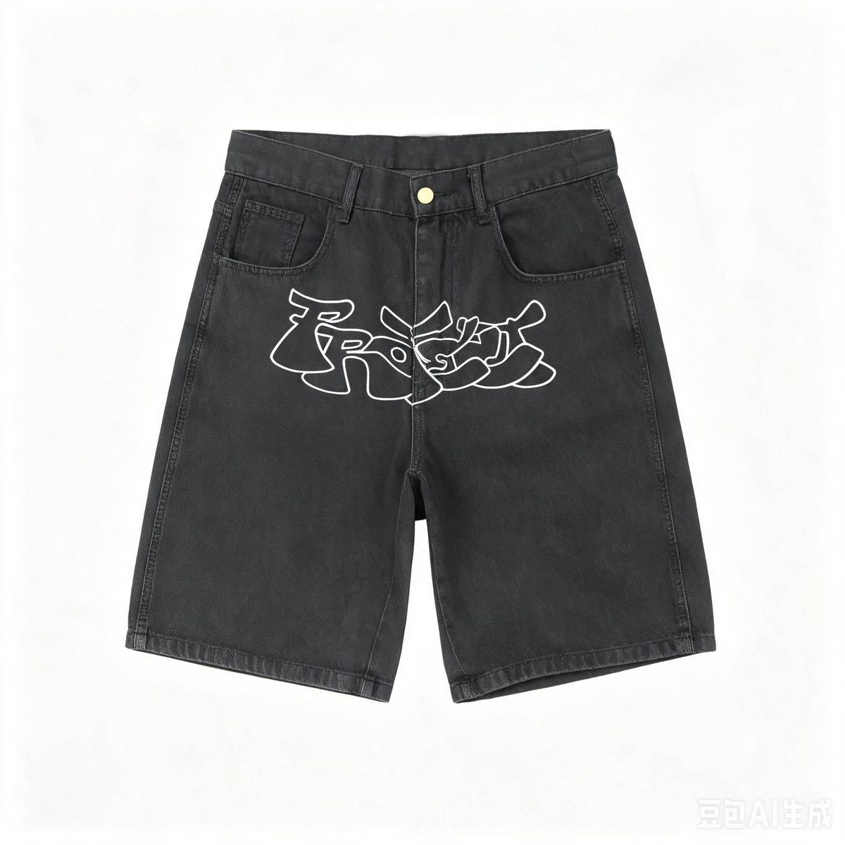 Men's Clothing Factory Direct Sales European And American Summer Hip Hop Casual Denim Shorts Men's High Street Retro Simple Wide Leg Shorts_mkmklike.com