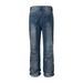 Unisex Distressed Straight-Leg Jeans – Hand-Painted Washed Denim With Artisan Rips (Dark Blue, 30-36)_mkmklike.com