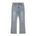 Vintage Washed Distressed Flare Jeans High Waist Relaxed Fit Cotton Denim Pants Multi-Pockets for Men And Women Blue Black Gray_mkmklike.com